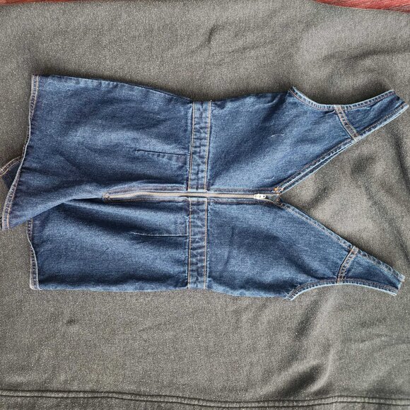 Miss Selfridge Denim Romper with Zip - Small (US 2) - Picture 3 of 4